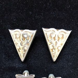 sterling silver handmade collar tips